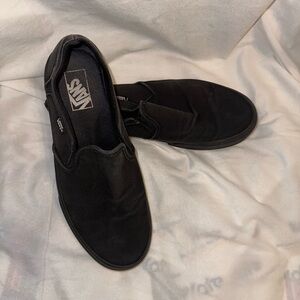 Black Platform Slip On Vans
